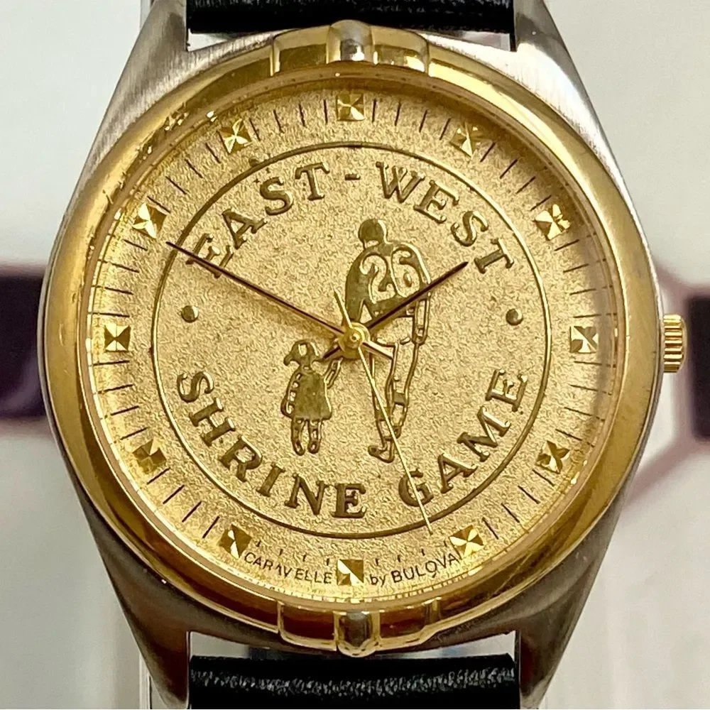 Vintage 2002 / 2003 Caravelle by Bulova East West Shrine Bowl Game Watch